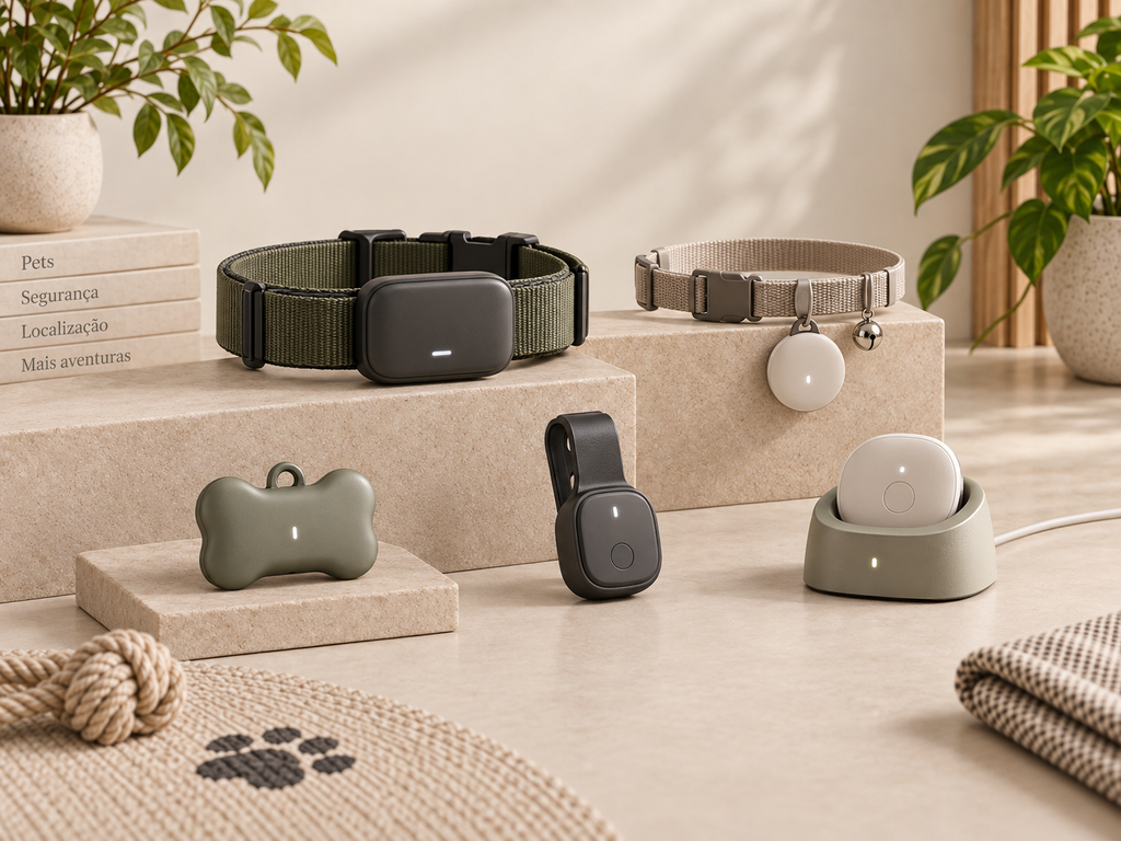 Modelos de GPS e tags para rastrear pets